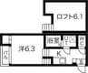CERESIA Y-3 1Kの間取り