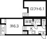 CERESIA Y-3 1Kの間取り