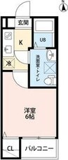 プラージュ柴田(プラージュシバタ) 1Kの間取り