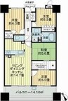 サーパスシティ鳴海 4LDKの間取り