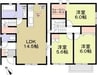 潮見が丘2丁目戸建賃貸 3LDKの間取り