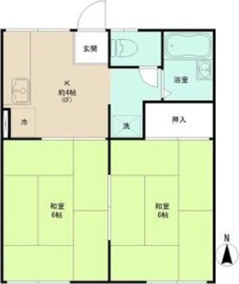 間取図 ハイツ竹中