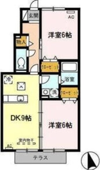 間取図 グランディール　C