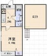 アイリーハイツ富士(南区) 1Kの間取り