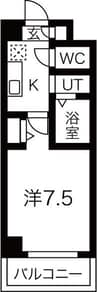 Lieben Villa(リーベンヴィラ) 1Kの間取り