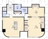 フローレスタナベ 2LDKの間取り