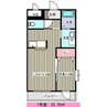 アムセント 1LDKの間取り