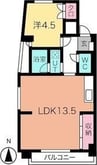 215 第7オオタビル 1LDKの間取り