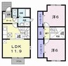 ファミ－ルしおたＡ 2LDKの間取り
