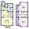ファミ－ルしおたＡ 2LDKの間取り