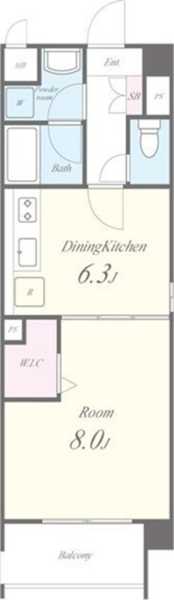 間取図 シェリールエヴァン