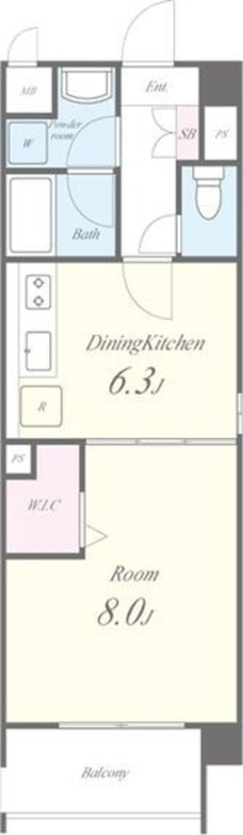 間取図 シェリールエヴァン