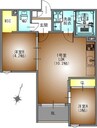 REGALEST観音 2LDKの間取り