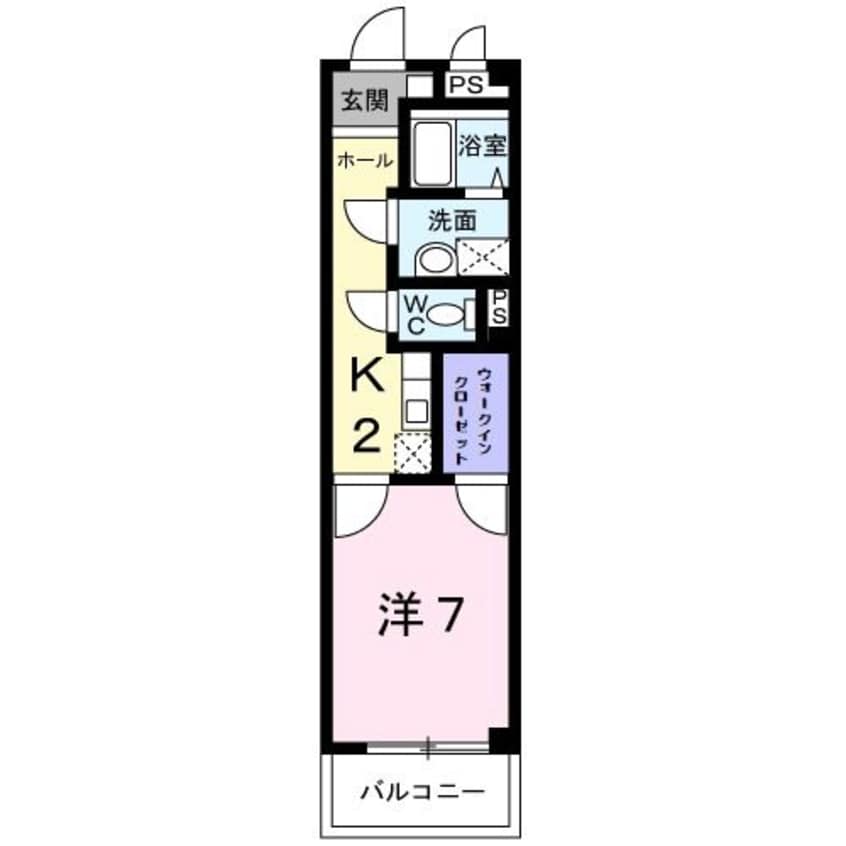 間取図 コーポ鏡