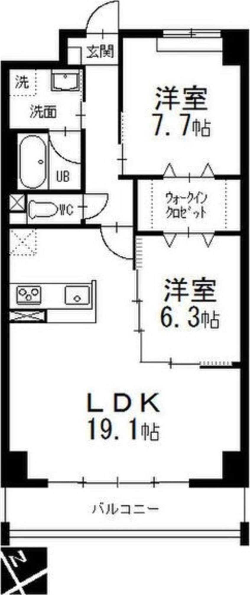 間取図 オルソパール伝馬