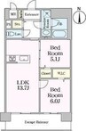 フォレストスクエア六番 2LDKの間取り