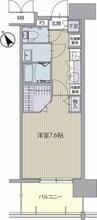 パルティール神宮南 1Kの間取り