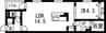 RUSCELLO笠寺 1LDKの間取り