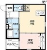 robot　home鶴里Ⅱ 1LDKの間取り