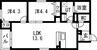 RUSCELLO笠寺 2LDKの間取り