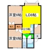 エンドウアウディ 2LDKの間取り