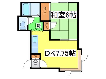 間取図 クインハイツ１０２