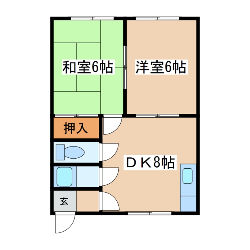 間取図 共栄ハイツ