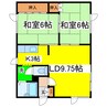 パレーシャル昭和 2LDKの間取り