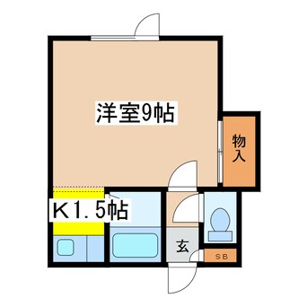 間取図 ブラウンカレッジカワサキ