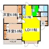 ドリームハウス 2LDKの間取り