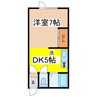 コーポオアシス 1DKの間取り