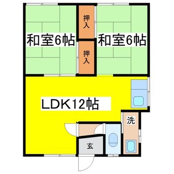 間取図 白百合マンション２号棟
