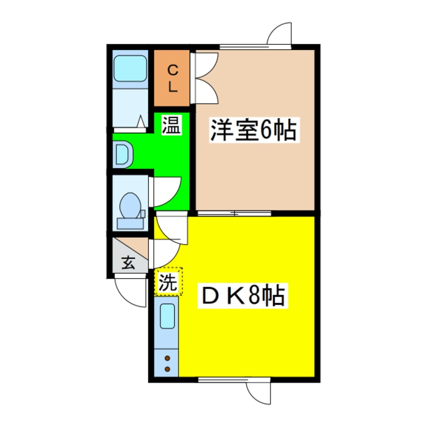 間取図 シティハイムタイガー