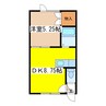 ノースウェーブ 1DKの間取り