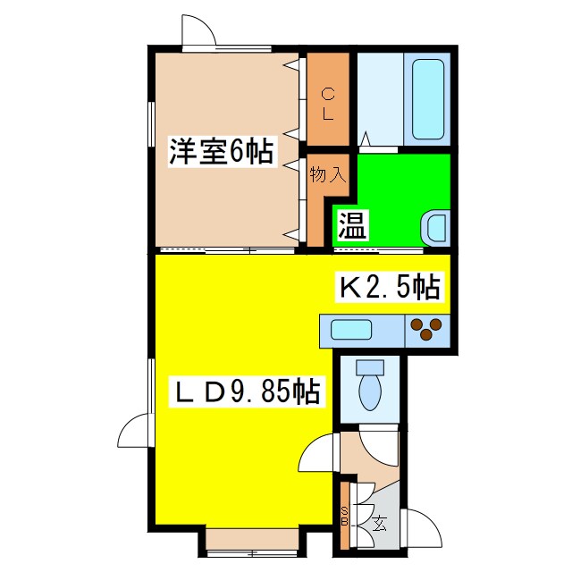 間取り図 ビラ文苑８号館