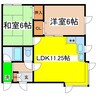 リバーサイドルアー 2LDKの間取り