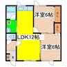 Ｒｉｓｅ（ライズ） 2LDKの間取り