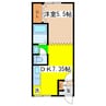 エーコー大楽毛Ｂ 1DKの間取り