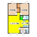 ロードハイツ１０の間取図