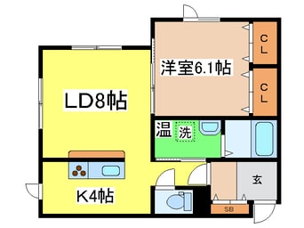 間取図 サウスブルー