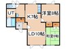 晴耕雨読 2LDKの間取り