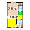 マキシム 1LDKの間取り