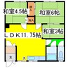 藤原マンション 3LDKの間取り