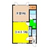 エステートｉｎアース 1DKの間取り