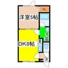アーバンｂｙ弥生 1DKの間取り