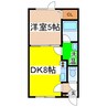 アーバンｂｙ弥生 1DKの間取り