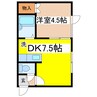 Ｍ.Ｉ.Ｃ.Ｎ ｈｏｕｓｅ 1DKの間取り