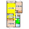 コーポＳａｌｏ 2LDKの間取り