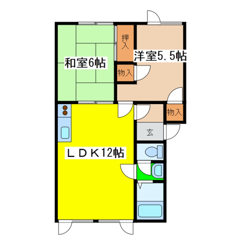 間取図 シティハイム３８