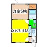 エステートｉｎコンフォート 1DKの間取り
